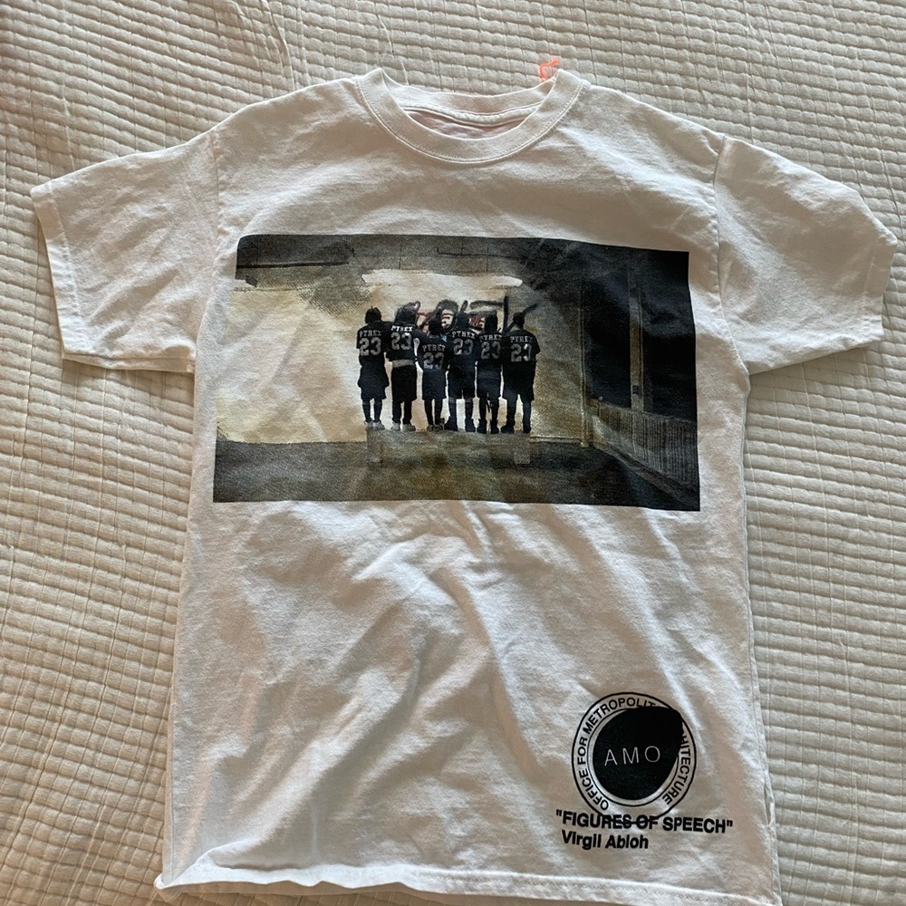 AMO White Kids T-Shirt with Graphic Print